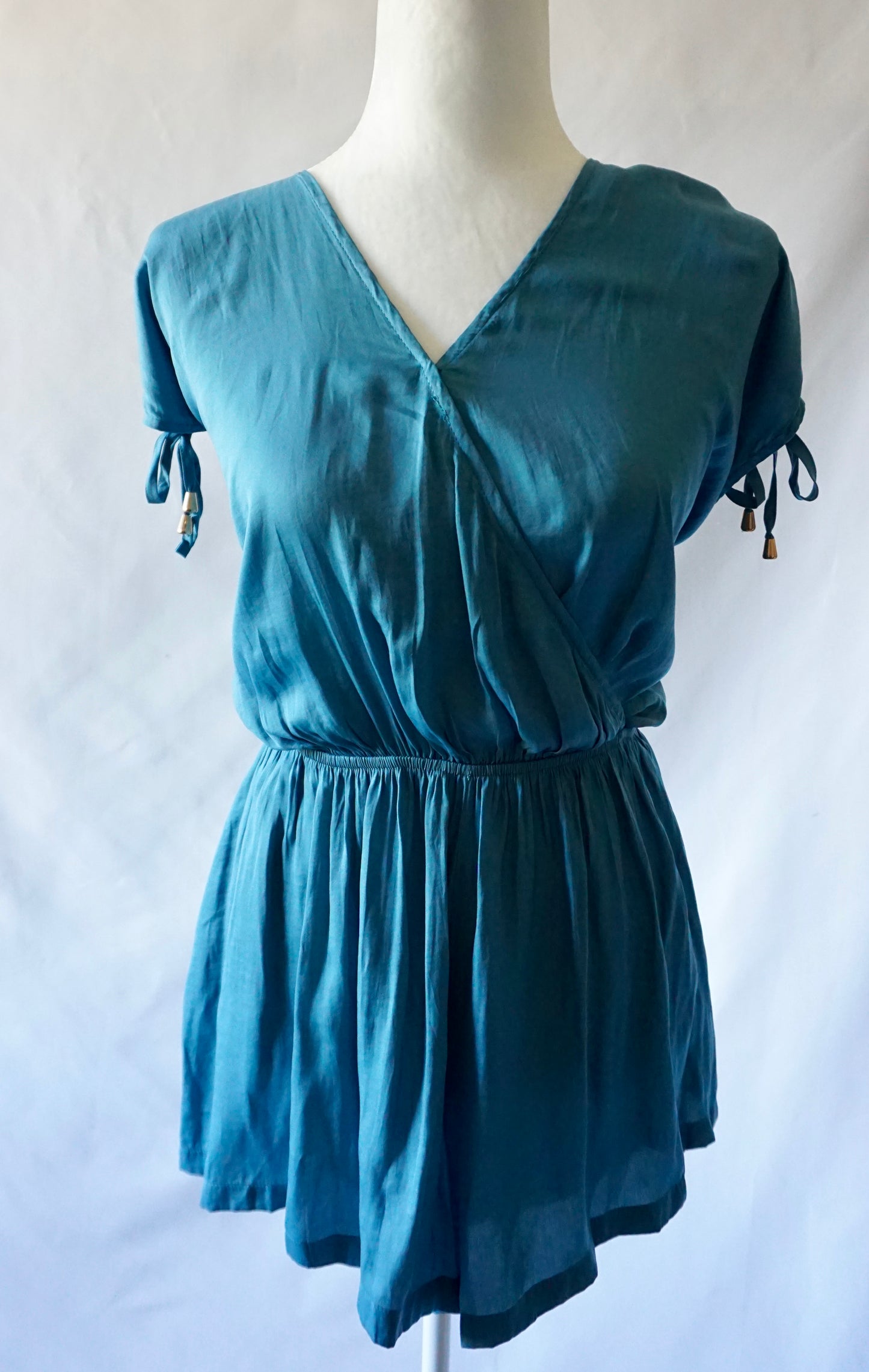 Shine Fabric Romper