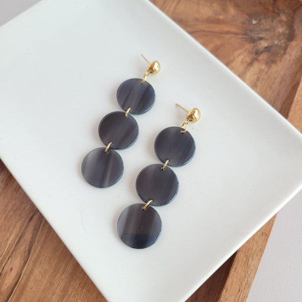 Elle Black Earrings