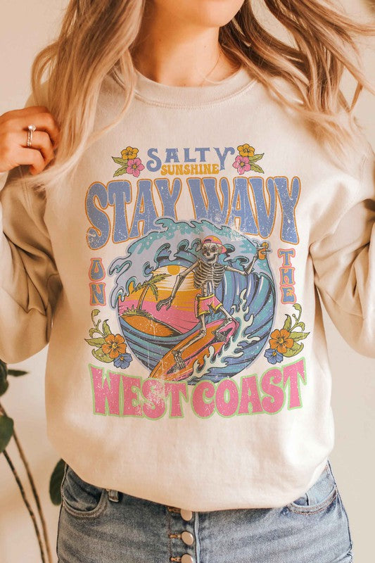Stay Wavy Graphic Sweatshirt