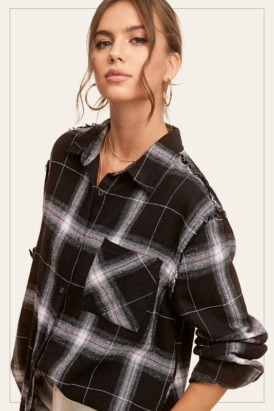 Button Down Plaid Shirt