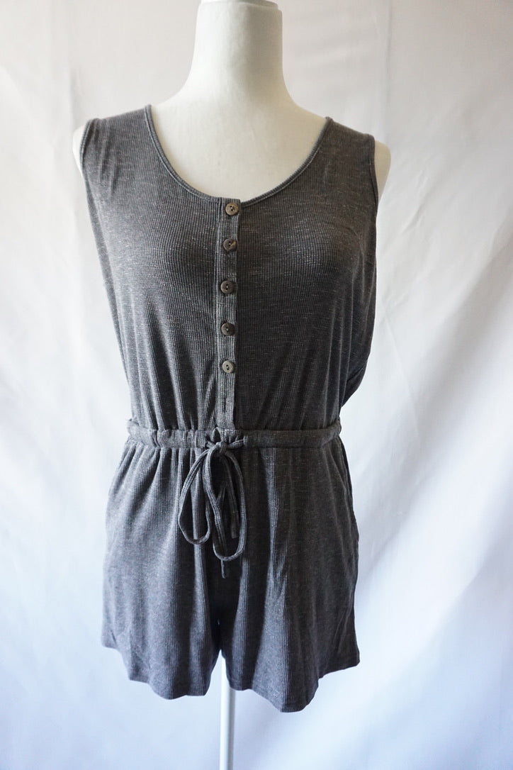 Sleeveless Knit Romper