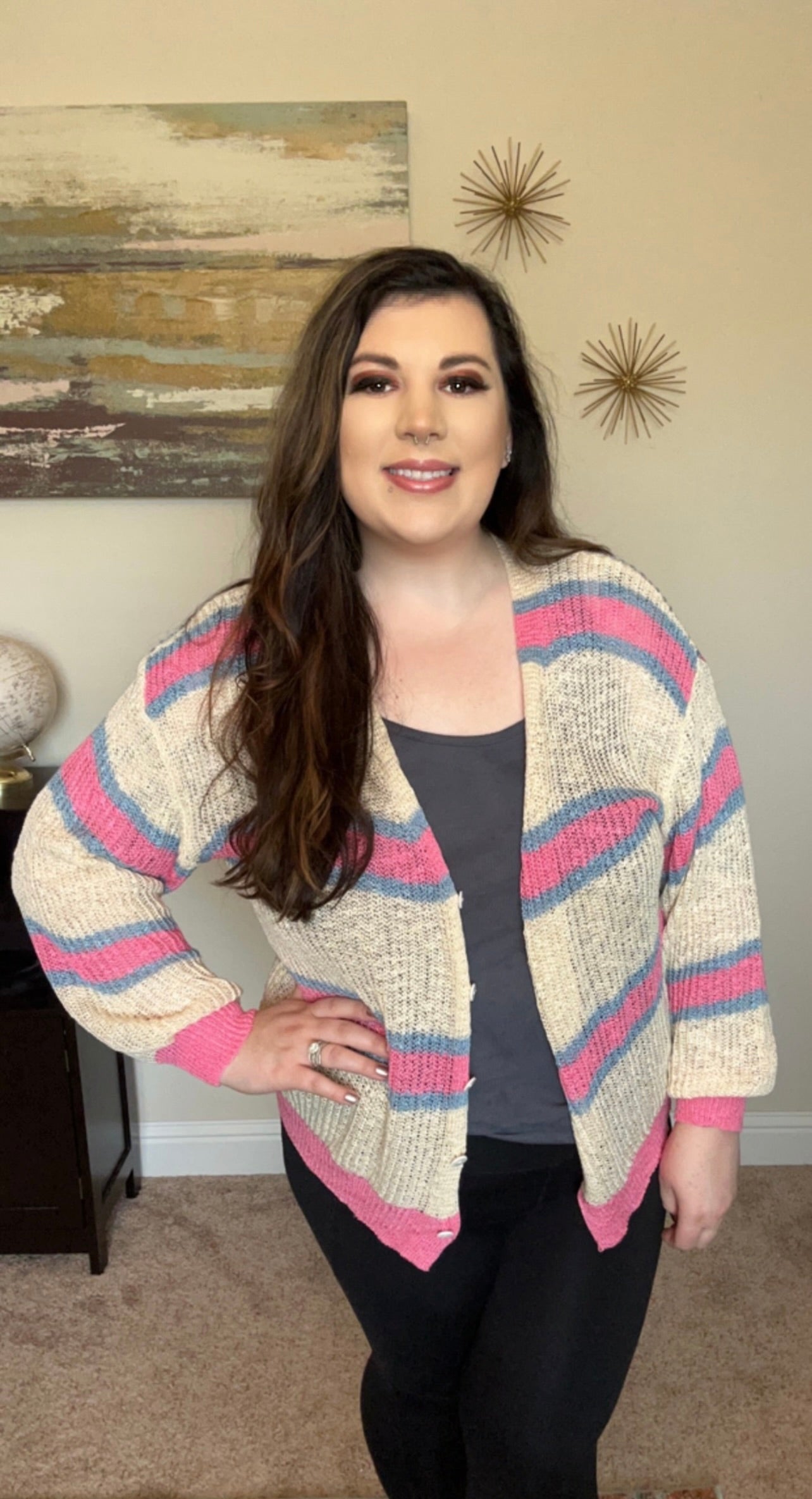 Striped Cardigan