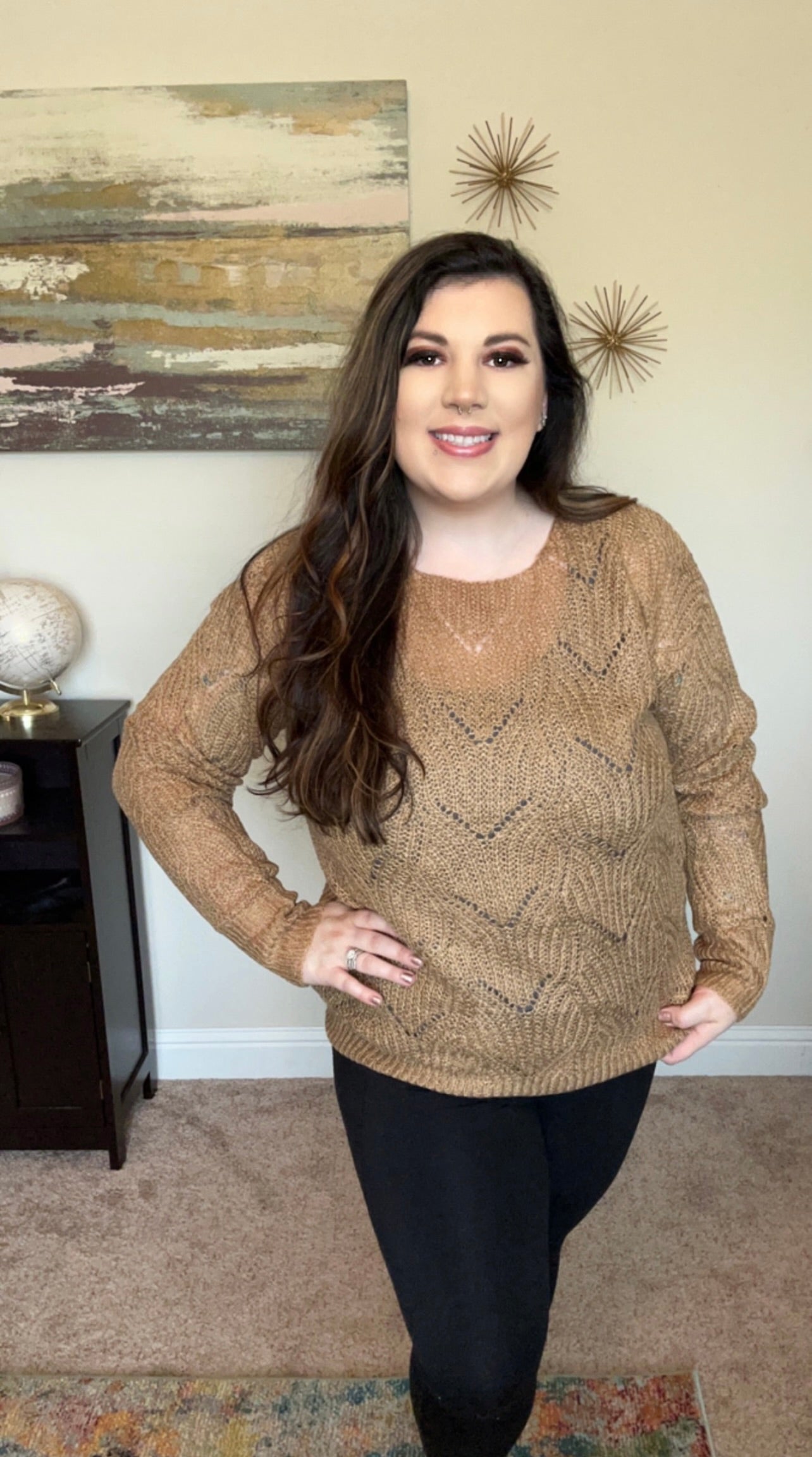 Hollow Knit Sweater