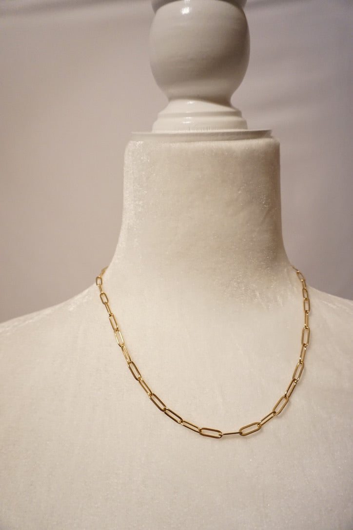 Paper Clip Chain Necklace