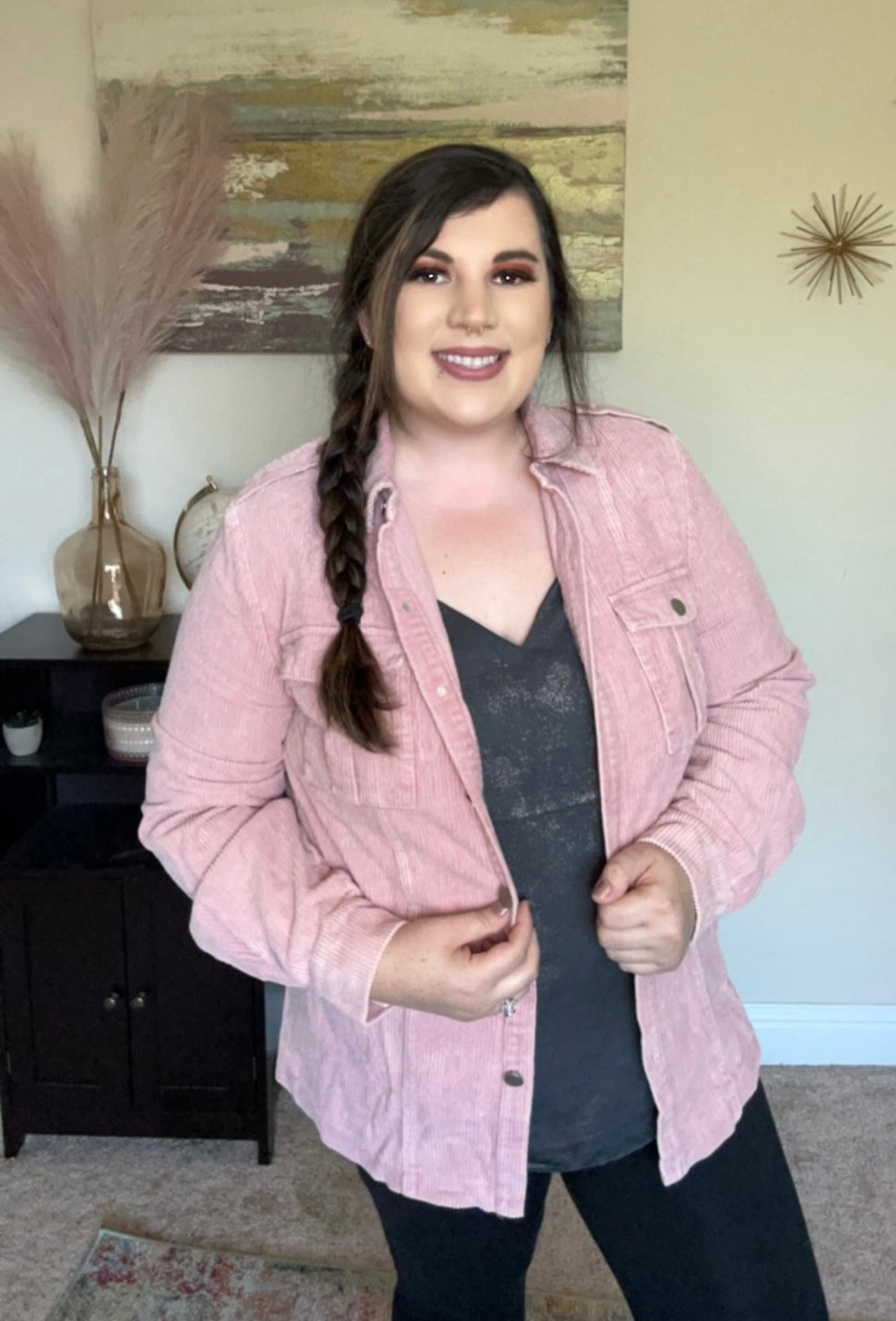 Corduroy Buttoned Down Jacket