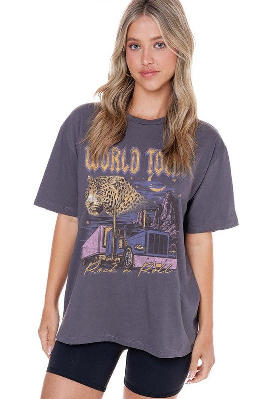 World Tour Rock N Roll Graphic T-shirt