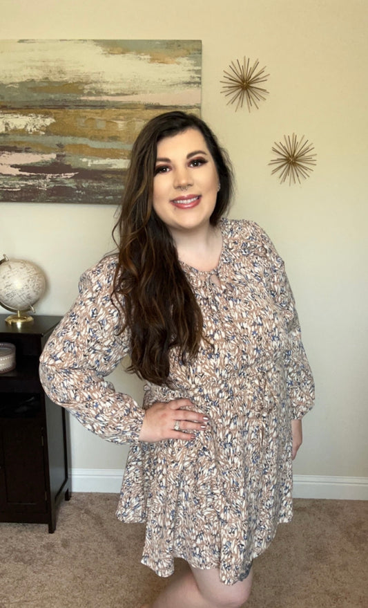 Woven Ruffle Dress