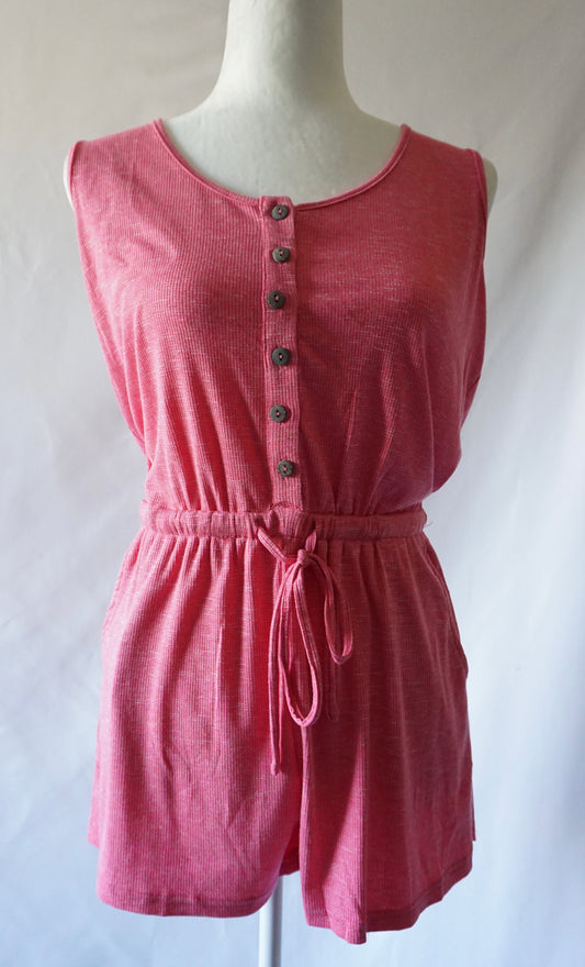 Sleeveless Knit Romper