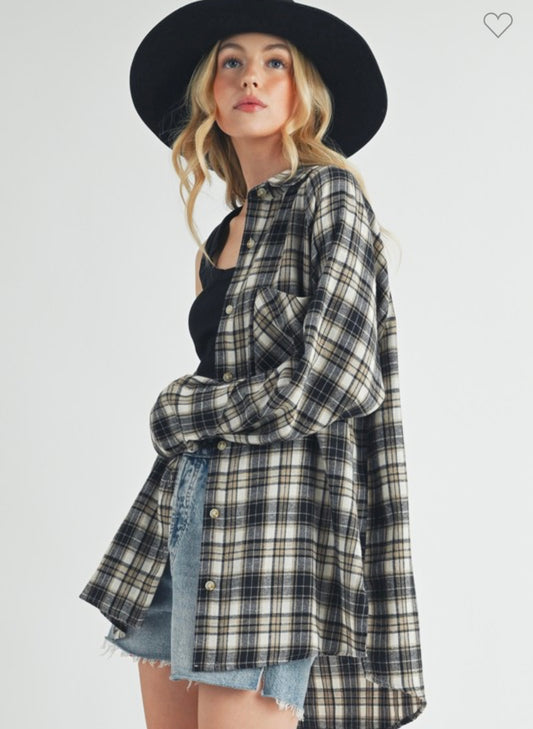 Plaid Flannel Button down